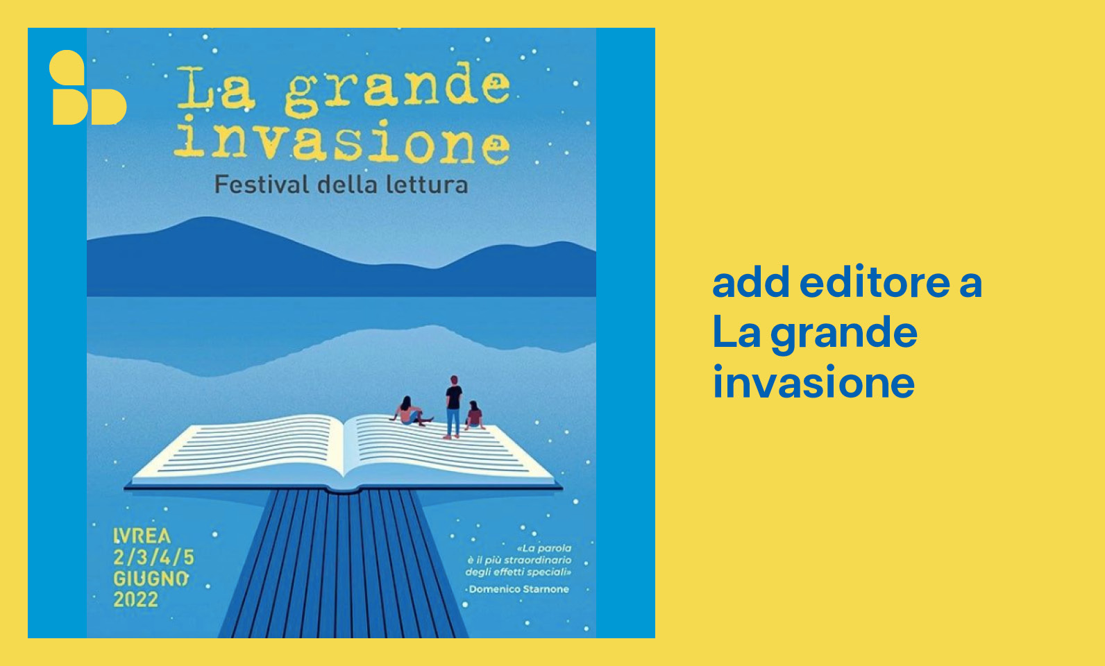 Featured image for “add editore a La grande invasione | Ivrea”